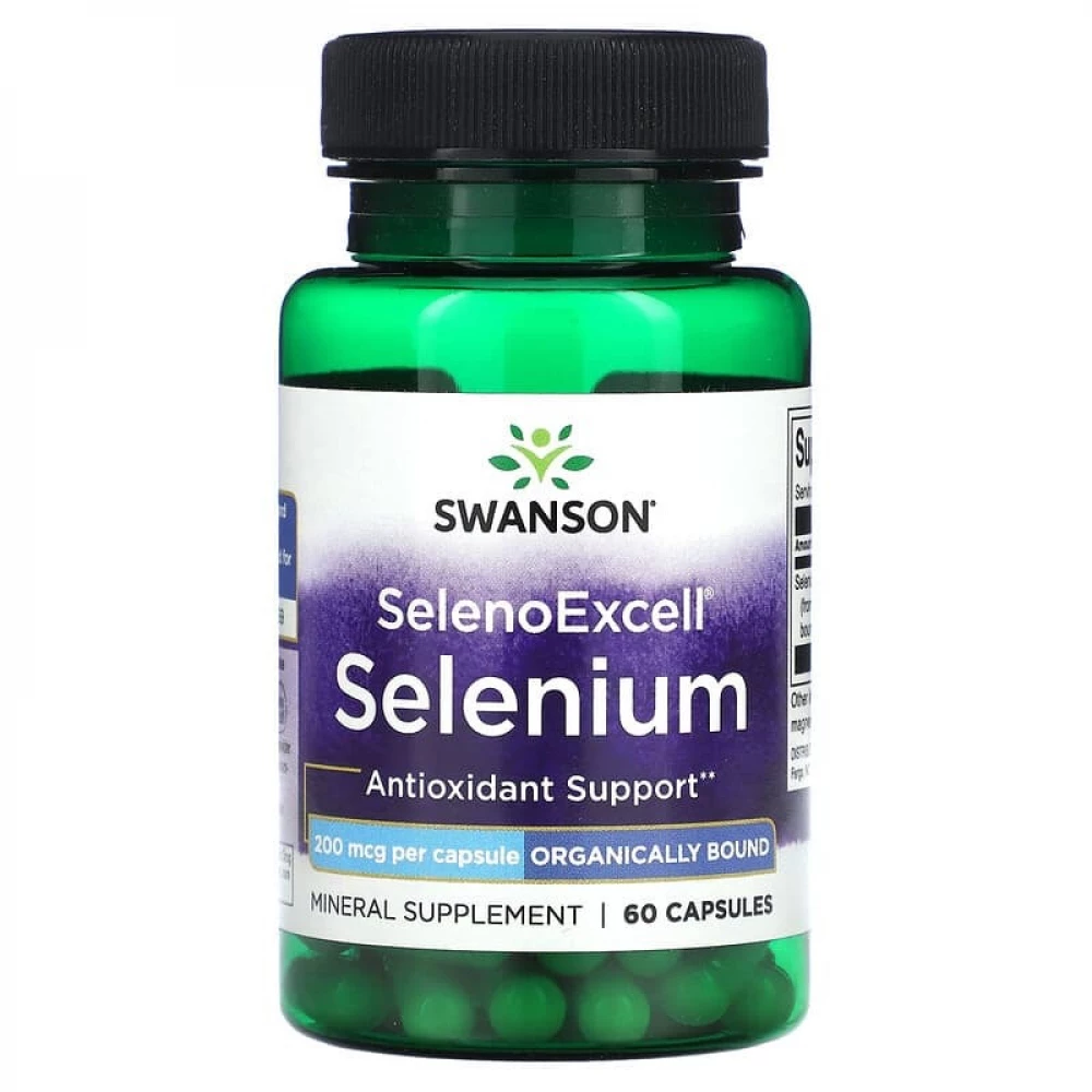 Селен Swanson Selenoexcell Selenium 200 mcg - 60 caps