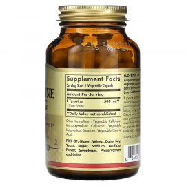 Тирозин Solgar L-Tyrosine 500 mg - 100 vcaps
