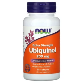 Убихинол Now Foods Ubiquinol 200 mg - 60 sgels