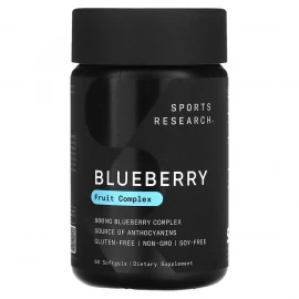 Чорниця Sport Research Blueberry Concentrate 800 mg - 60 softgels