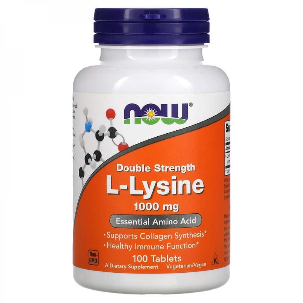 L-лізин Now Foods L-Lysine 1000mg - 100 tabs