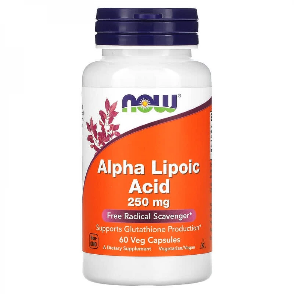 Альфа-ліпоєва кислота Now Foods Alpha Lipoic Acid 250 mg - 60 vcaps
