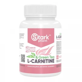 Жироспалювач Stark Pharm Stark L-Carnitine/Green Tea Extract 600mg - 60caps