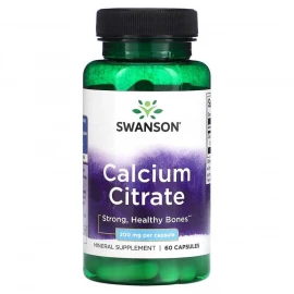 Кальция цитрат Swanson Calcium Citrate 200 mg - 60 Caps