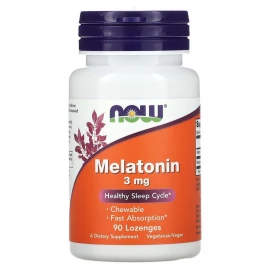 Мелатонін Now Foods Melatonin 3 mg - 90 lozenges