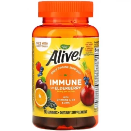 Мультивитамины Natures Way Alive!® Immune Gummy - 90 gummies