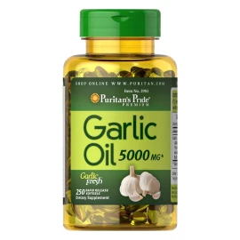 Масло чесночное Puritans Pride Garlic Oil 5000 mg - 250 softgels