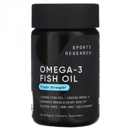 Омега-3 Sport Research Omega-3 Fish Oil Alaska Pollock 1250 mg - 30 softgels