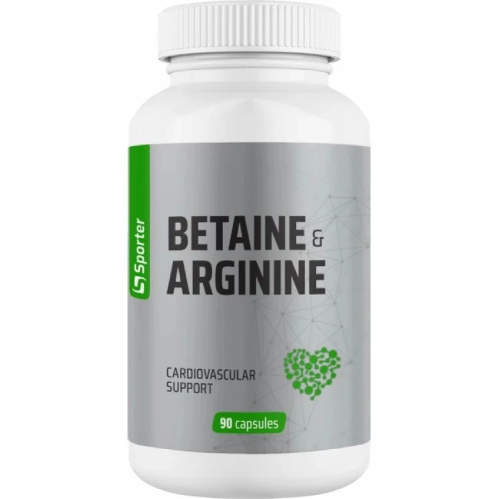 Бетаин и Аргинин Sporter Betaine & Arginine – 90 капс
