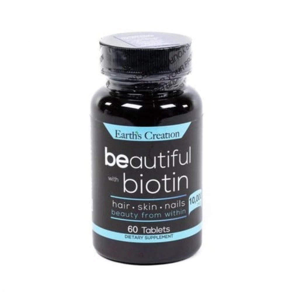 Біотин Earths Creation Beautiful Biotin 10,000 mcg - 60 таб