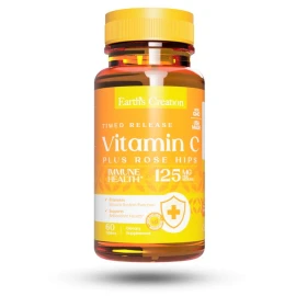 Вітамін C Earths Creation Vitamin C 1000 mg with rose hips - 60 таб