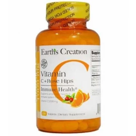 Вітамін C Earths Creation Vitamin C 500 mg with rose hips - 100 таб