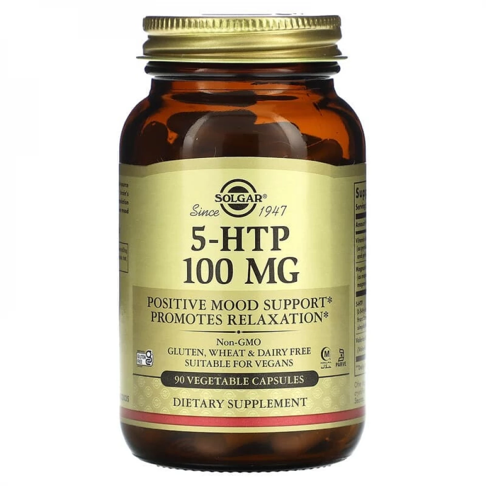 Амінокислоти Solgar 5-HTP 100 mg - 90 vcaps