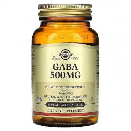 Гамма-аміномасляна кислота Solgar GABA 500 mg - 50 vcaps