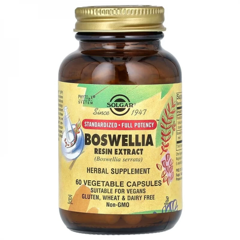 Екстракт смоли босвелії Solgar SFP Boswellia Resin Extract - 60 vcaps