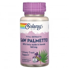 Екстракт ягід пальми сереноа Solaray Saw Palmetto Berry Extract 160 mg - 60 caps