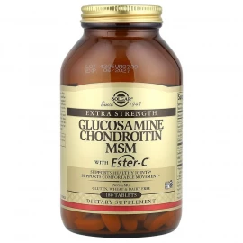 Глюкозамін хондроїтин Solgar Extra Strength Glucosamine Chondroitin MSM with Ester-C® - 180 tabs
