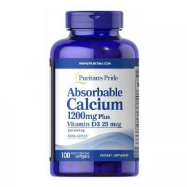 Кальцій Puritans Pride Absorbable Calcium - 100 softgels