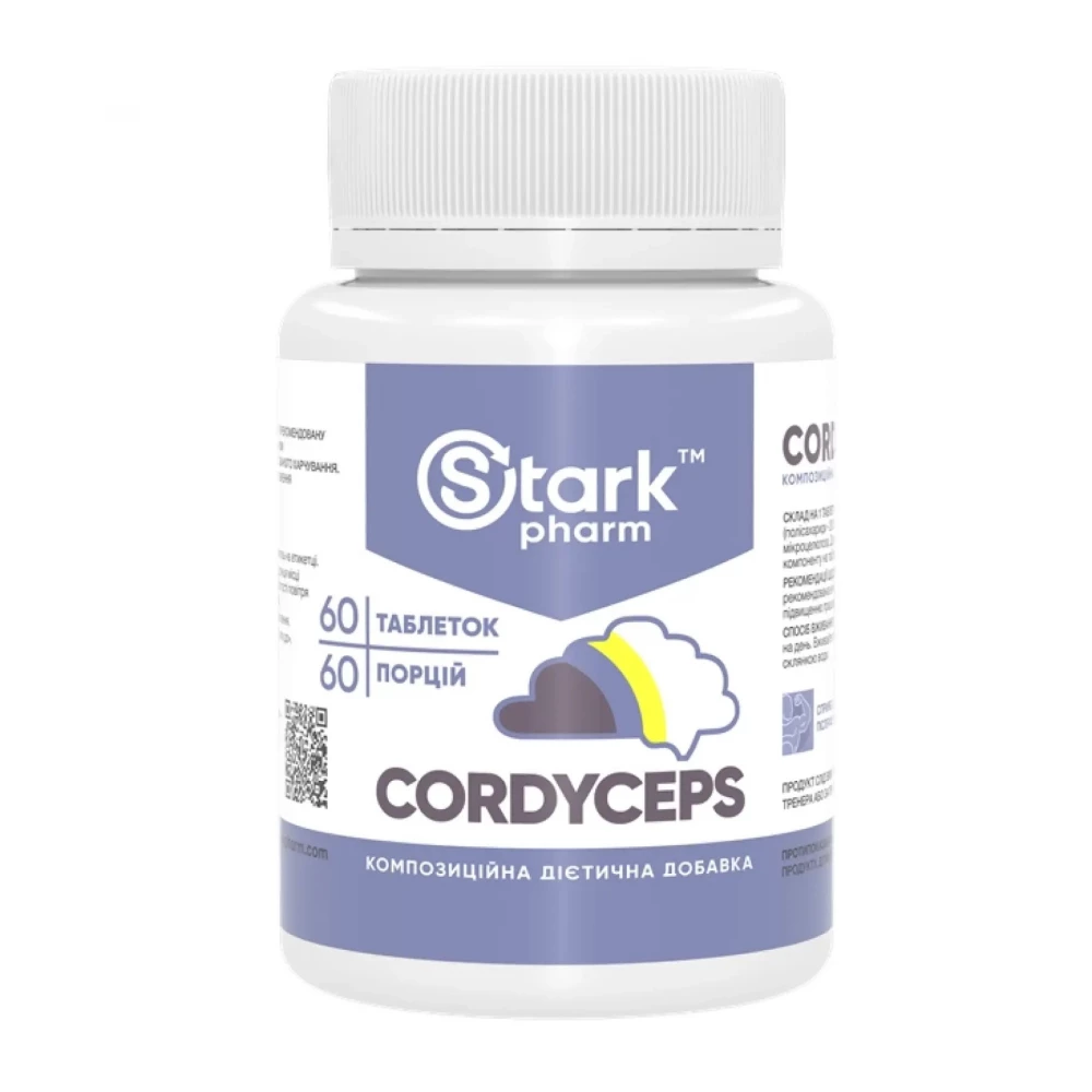 Кордицепс Stark Pharm Cordyceps 500 mg - 60 tabs