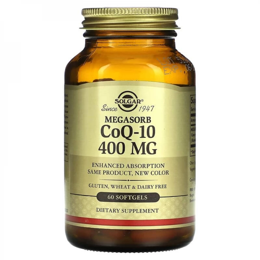 Коэнзим Solgar CoQ10 400 mg MegSorb - 60 softgels