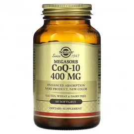 Коензим Solgar CoQ10 400 mg MegSorb - 60 softgels