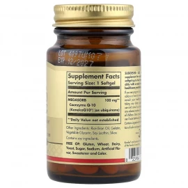 Коензим Solgar Megasorb CoQ-10 100 mg - 30 softgels