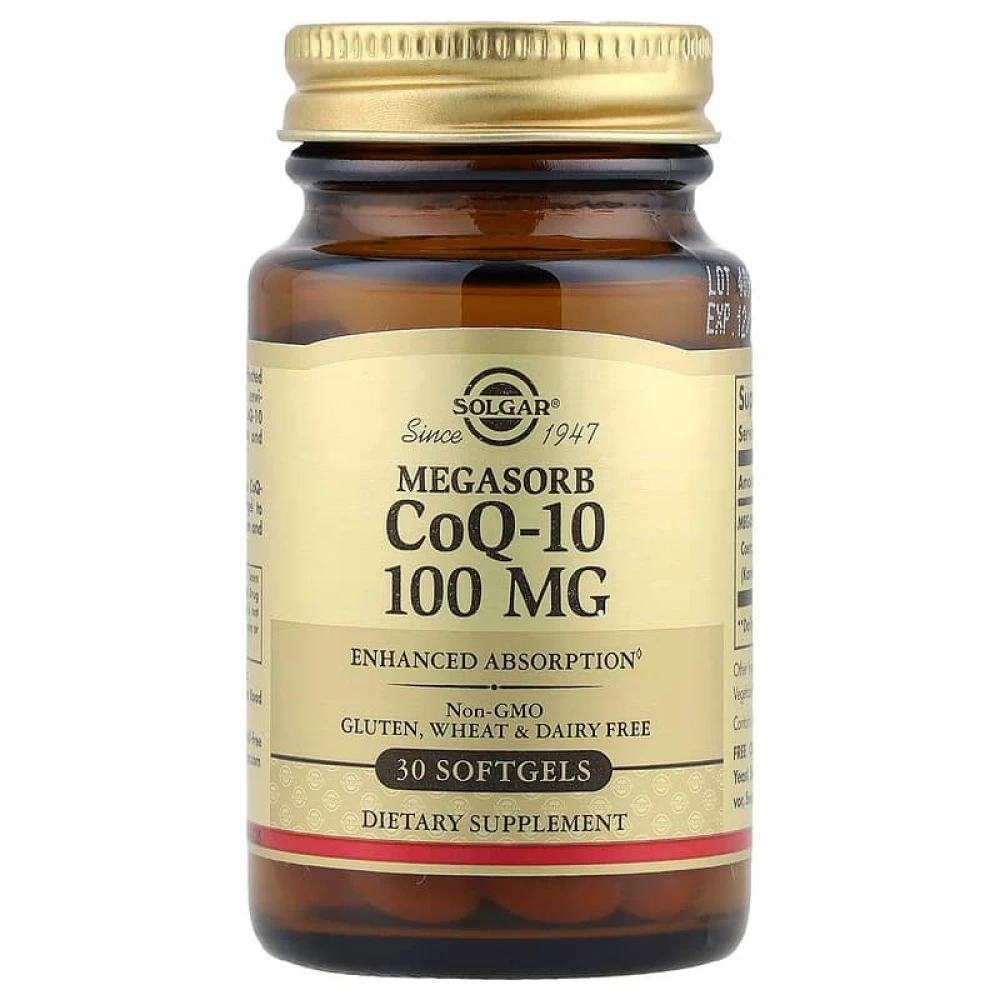 Коензим Solgar Megasorb CoQ-10 100 mg - 30 softgels
