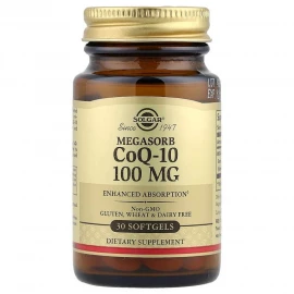 Коэнзим Solgar Megasorb CoQ-10 100 mg - 30 softgels