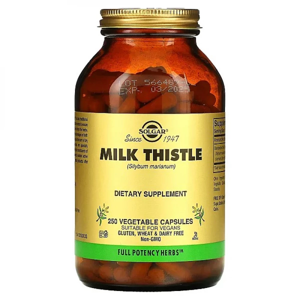 Расторопша Solgar Milk Thistle 450 mg (Full Potency Herbs) - 250 vcaps
