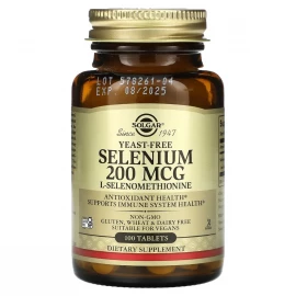 Селен Solgar Yeast-Free Selenium 200 mcg - 100 tabs