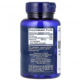 Магній Life Extension Magnesium Caps 500 mg - 100 vcaps