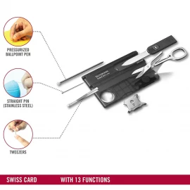 Картка-мультитул Victorinox Swisscard Transparent (блістер)