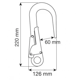 Карабін CAMP Hook 60 mm