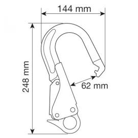 Карабін CAMP Hook Plus 62 mm