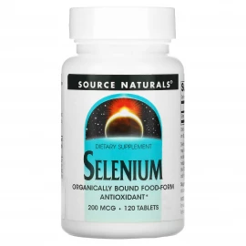 Селен Source Naturals Selenium Yeast Free 200 mcg - 120 tabs