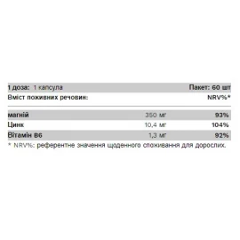 Витаминно-минеральный комплекс Pure Gold ZMB - 60 caps