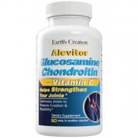 Глюкозамін хондроїтин Earths Creation Alevitor Glucosamine Chondroitin (1500/1200 mg) + Vit C - 90 капс