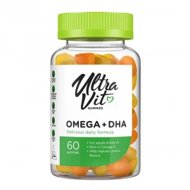 Омега-3 та Докозагексаєнова кислота VPLab Omega 3 + DHA 60 gummies