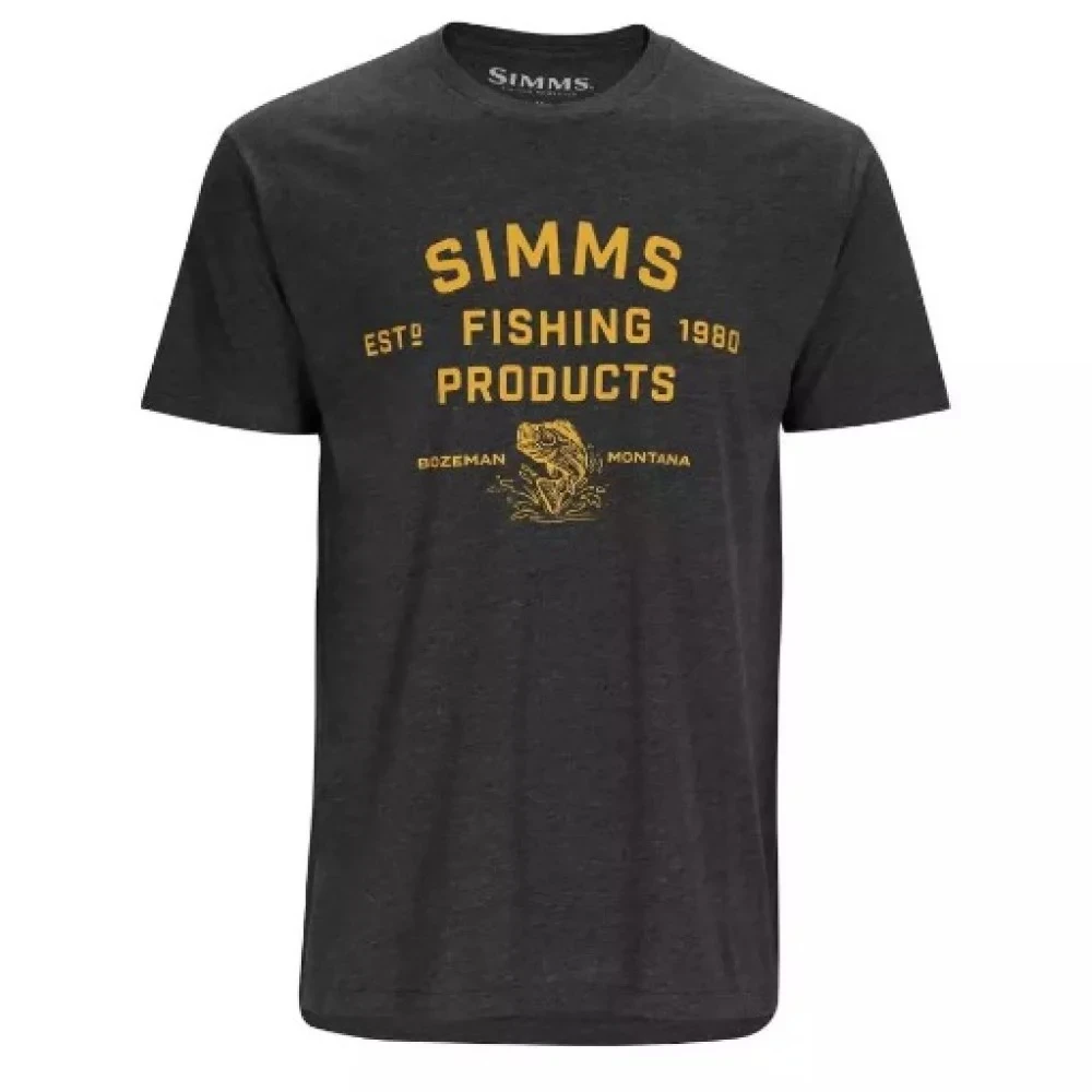 Футболка Simms Stacked Logo Bass T-Shirt