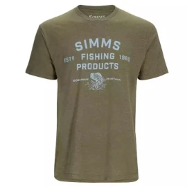 Футболка Simms Stacked Logo Bass T-Shirt