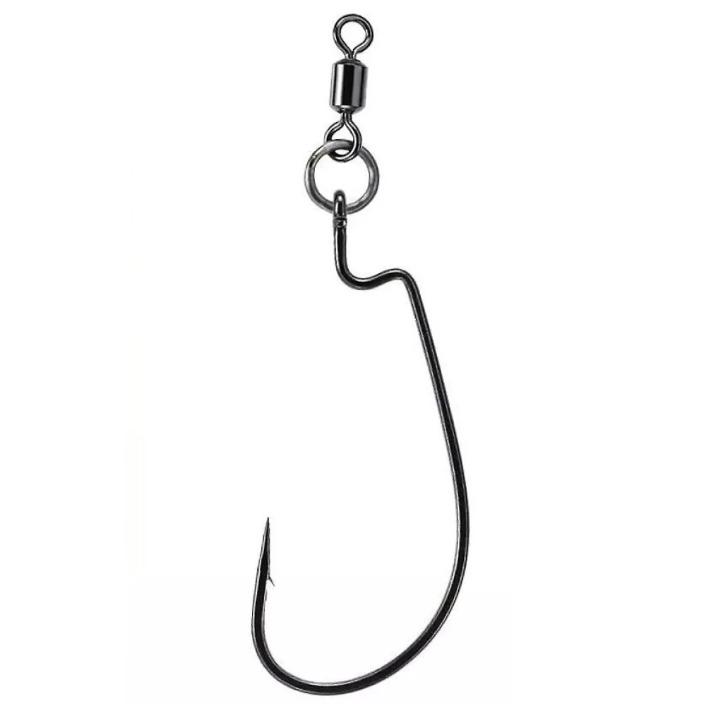 Гачок Varivas Offset Rock-On Ring Gritter 1/0 4 шт./уп.