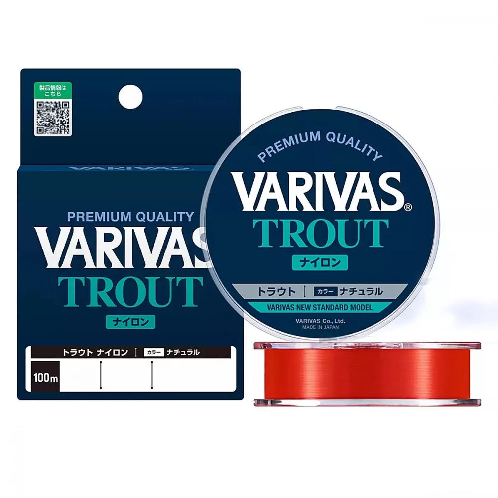 Волосінь Varivas Trout Orange 100 m 2.72 kg 0.205 mm