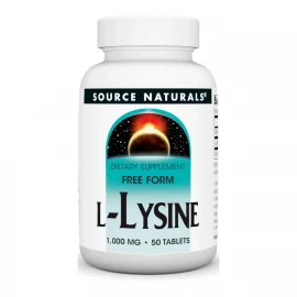 L-лізин Source Naturals L-Lysine 1000 mg - 50 tabs