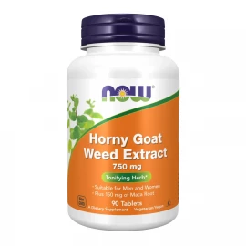 Бустер тестостерона Now Foods Horny Goat Weed Extract 750 mg - 90 tabs