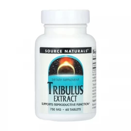 Бустер тестостерона Source Naturals Tribulus Extract 750 mg - 60 tabs