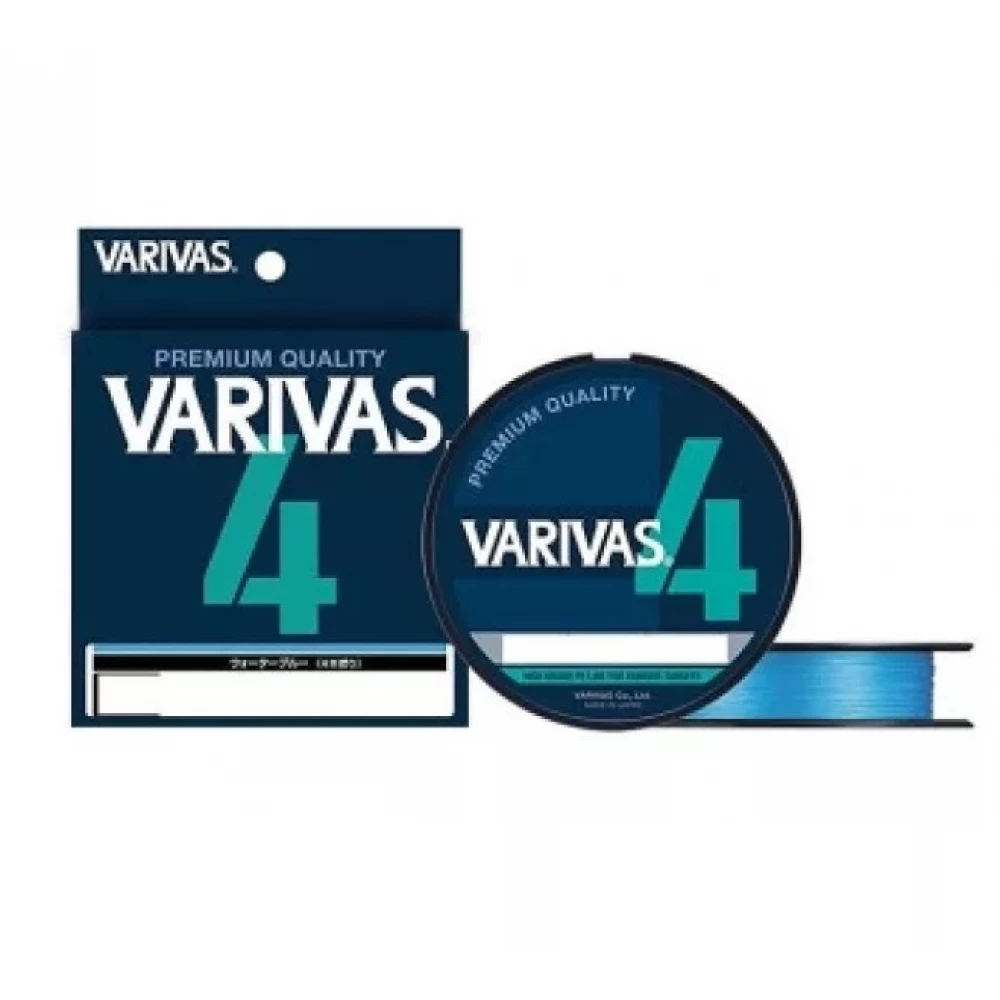 Шнур Varivas PE Line X4 Water Blue 200 m 11.32 kg 0.205 mm 1.5