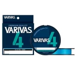 Шнур Varivas PE Line X4 Water Blue 200 m 8.15 kg 0.165 mm 1.0