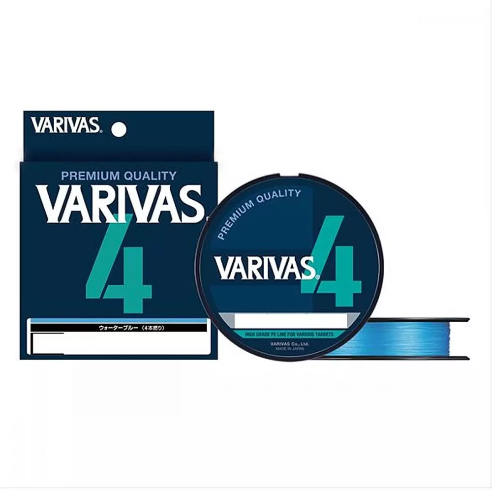 Шнур Varivas PE Line X4 Water Blue 200 m 9.51 kg 0.185 mm 1.2