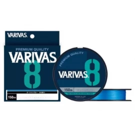 Шнур Varivas PE Line X8 Ocean Blue 150 m 9.06 kg 0.165 mm 1.0