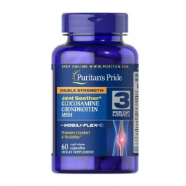 Глюкозамін хондроїтин Puritans Pride Glucosamine Chondroitin MSM Double Strength - 60 Caplets